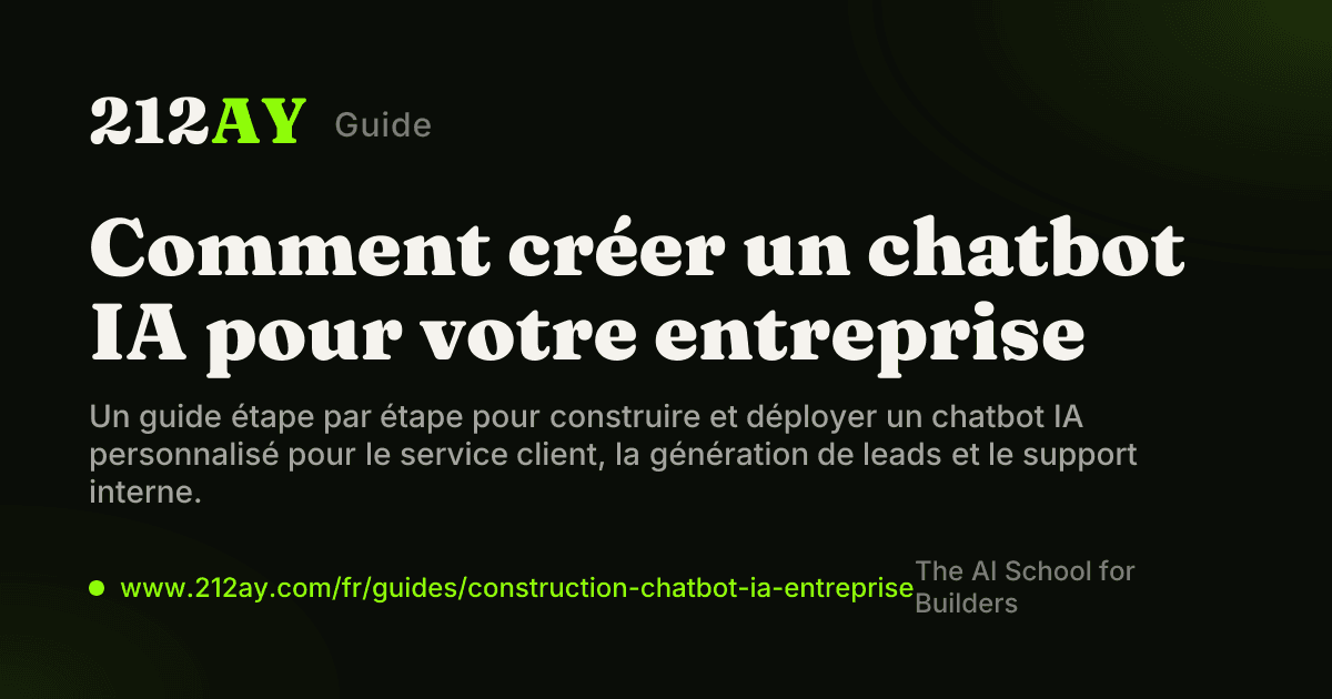 Comment créer un chatbot IA pour votre entreprise
