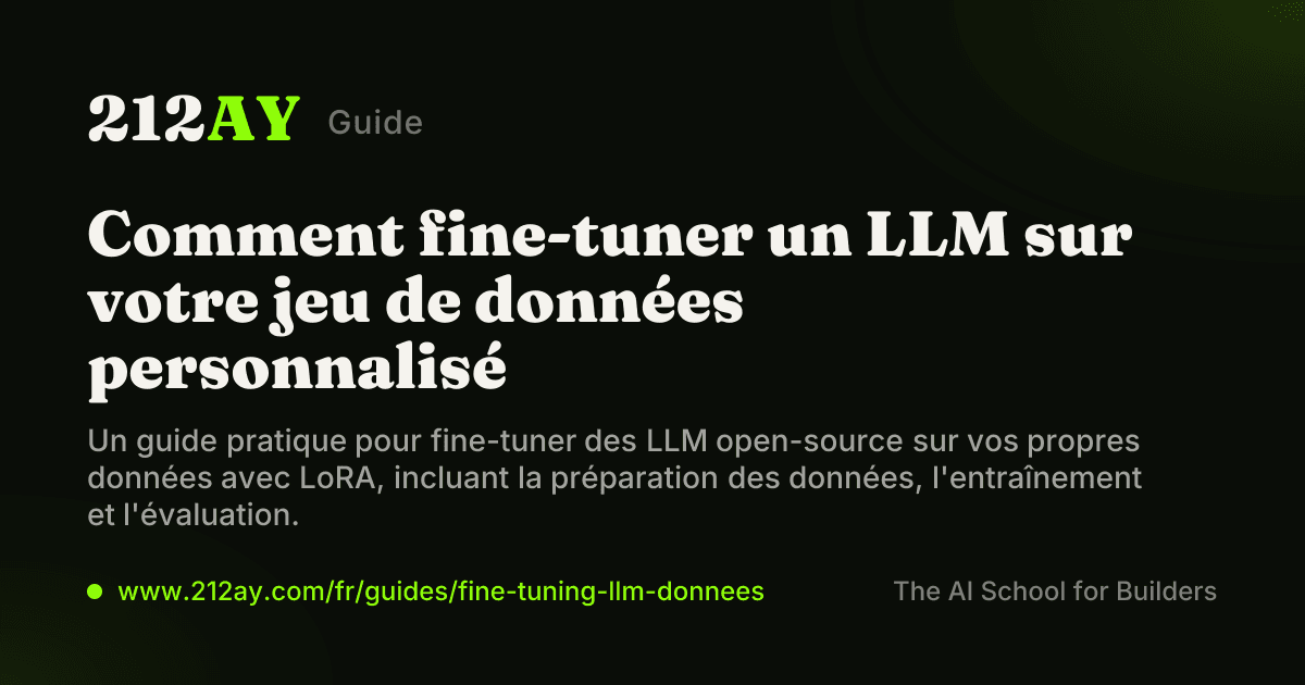 Comment fine-tuner un LLM sur votre jeu de données personnalisé