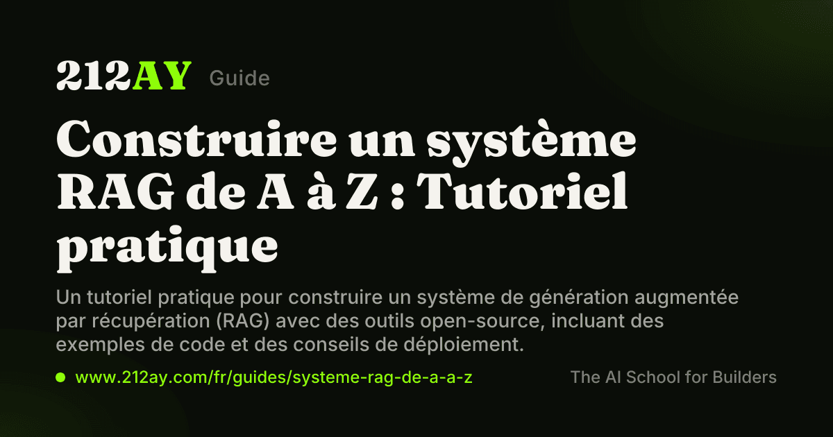 Construire un système RAG de A à Z : Tutoriel pratique