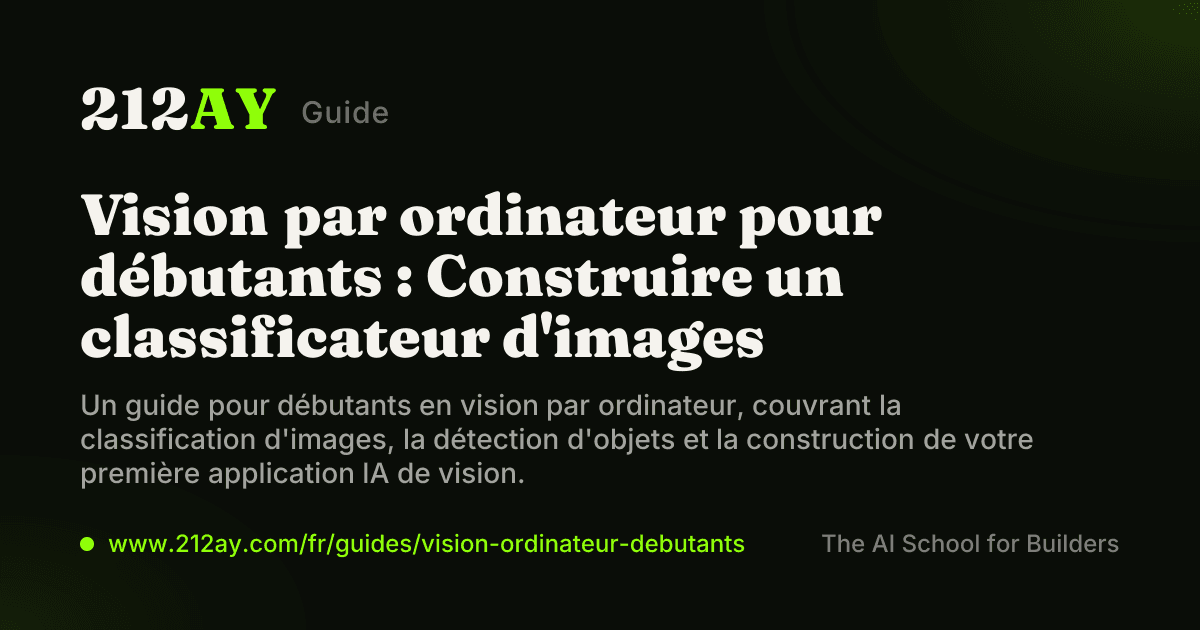 Vision par ordinateur pour débutants : Construire un classificateur d'images