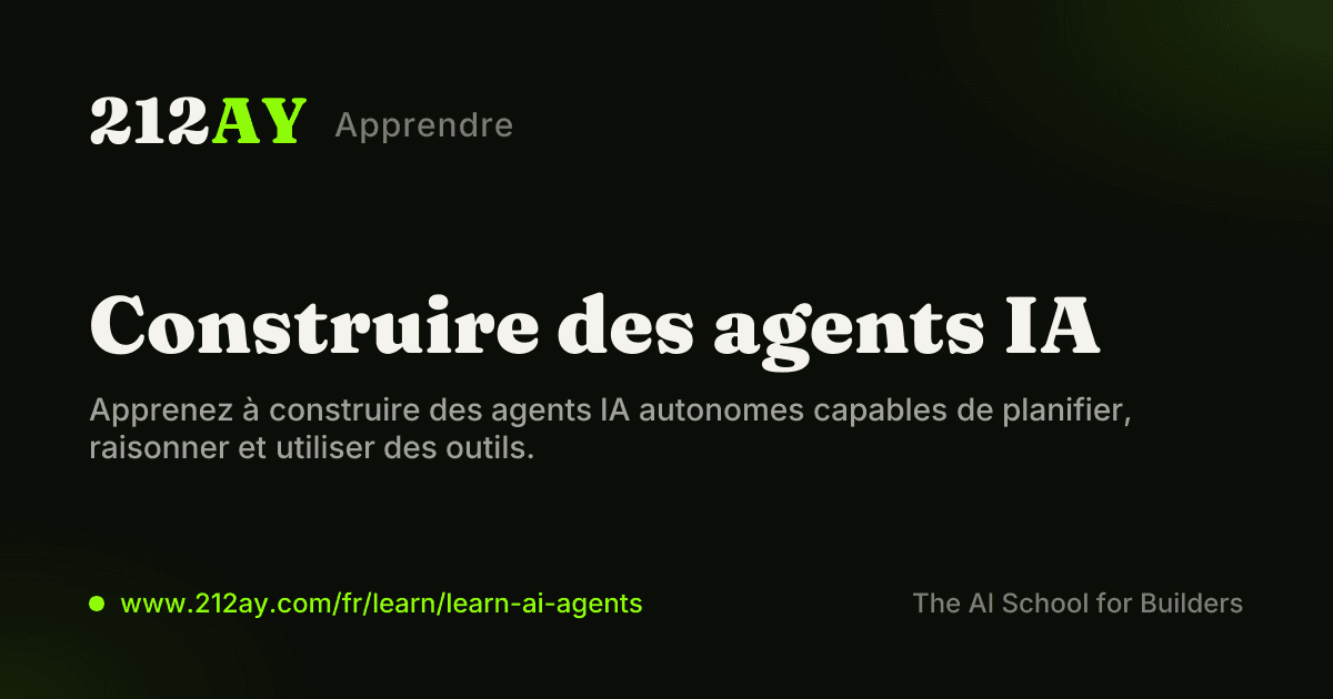 Construire des agents IA