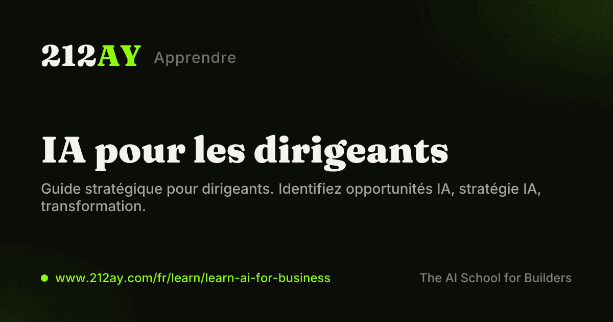 IA pour les dirigeants