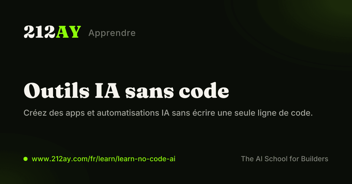 Outils IA sans code