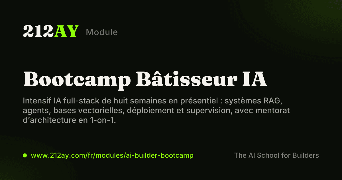 Bootcamp Bâtisseur IA