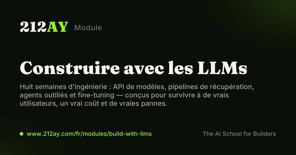 Construire avec les LLMs