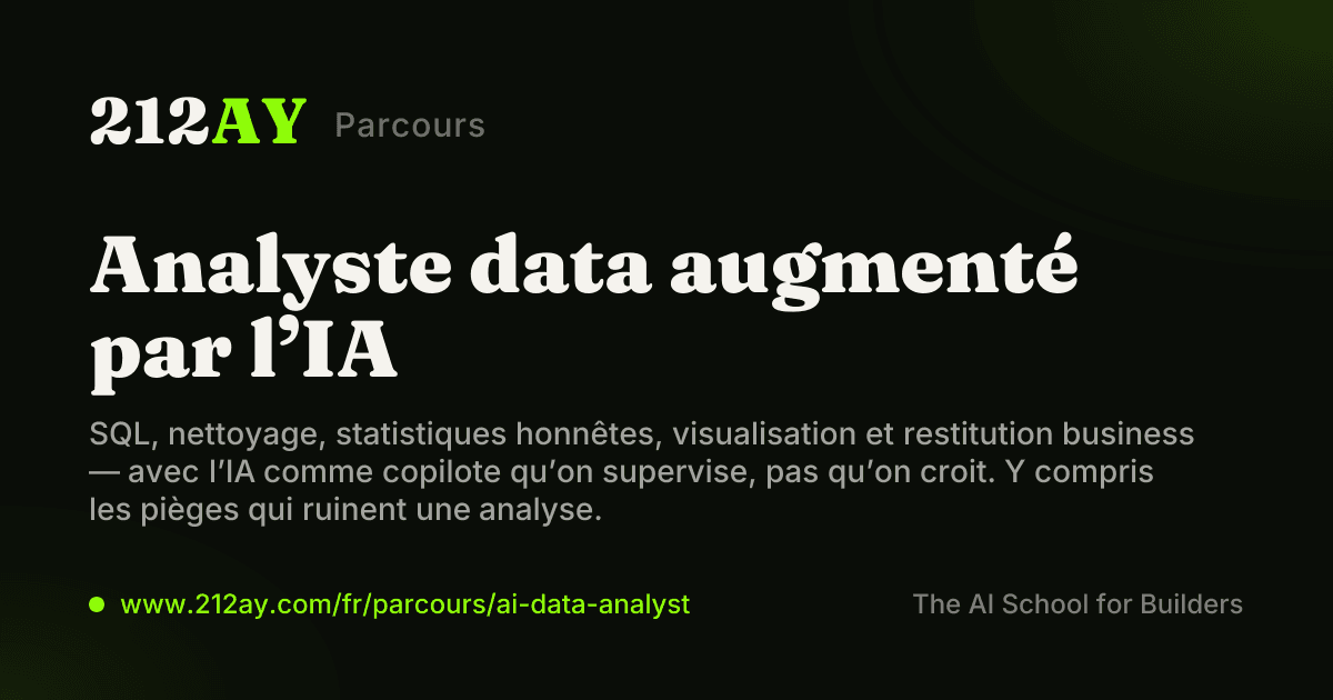 Analyste data augmenté par l’IA