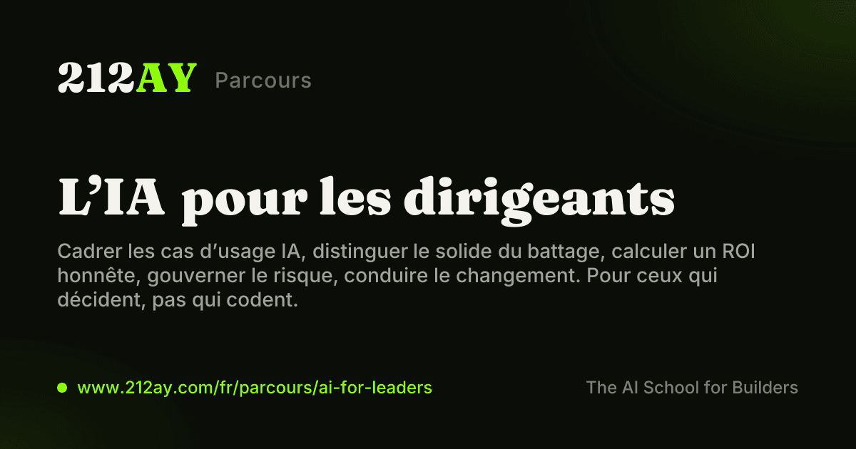 L’IA pour les dirigeants