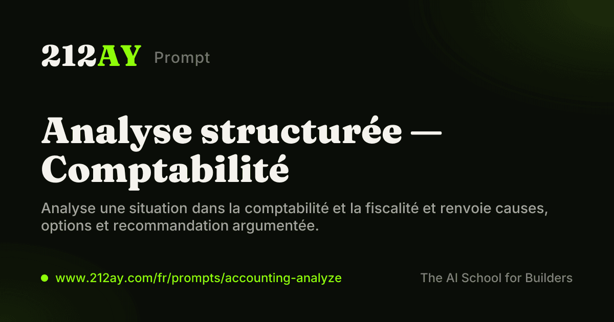 Analyse structurée — Comptabilité